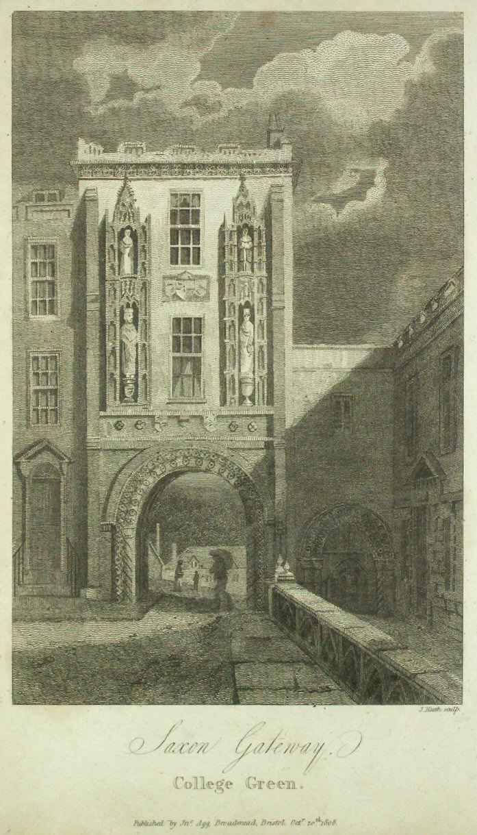 Print - Saxon Gateway, College Green. - Heath